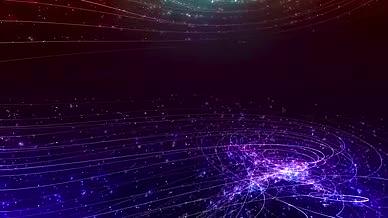 4K粒子线条流动飞舞粒子光点特效背景视频的预览图